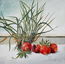 A 19, Stillife With Pomegranate, 50 x 50 mit Rahmen